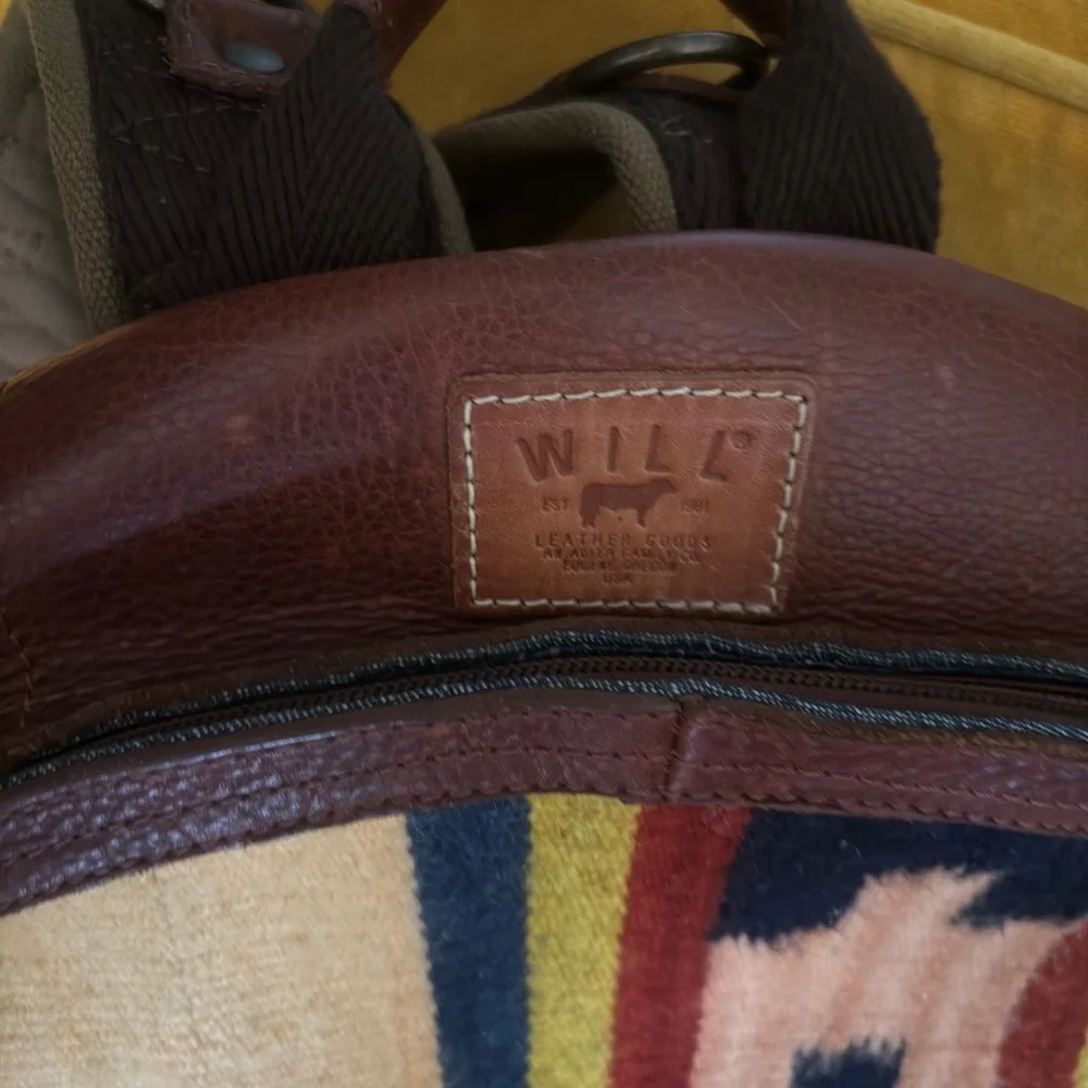 Will Leather Goods Brown and Multicolor Backpack - Picture 2 of 9